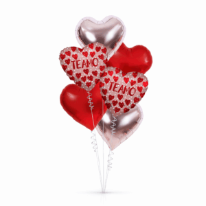 Set de globo Te amo con corazon 6pcs