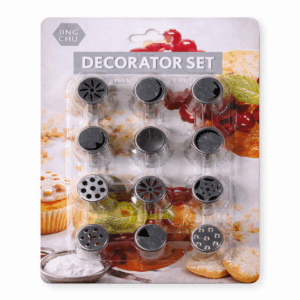 Set de Boquillas para Decoración de Tortas y Repostería x12 Acero Inoxidable