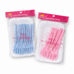 vajilla desechable Para torta ( 10 plato y 10 tenedor )