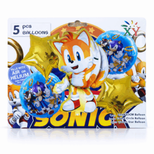Set de globo sonic tails 5PCS