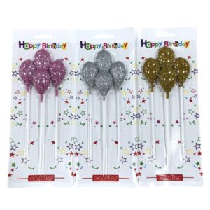 VELA GLOBO CON BRILLO * 4UNI