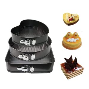 Moldes Torta X3 Desmontable Teflón Antihaderente Formas