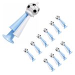 Pack X10 Corneta Claxon Silbato Argentina Futbol 15cm