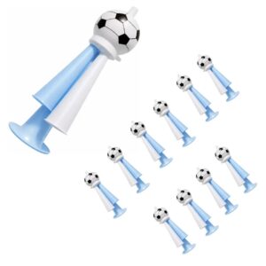 Pack X10 Corneta Claxon Silbato Argentina Futbol 15cm