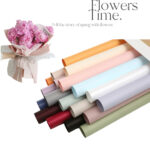 Papel Coreano Bopp liso Flores 20U /56*56cm