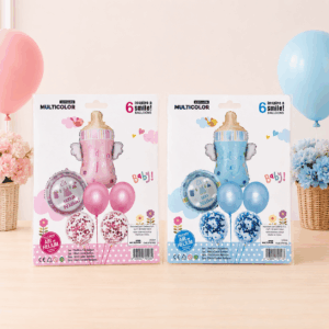 Set de globo mamadera 6pcs