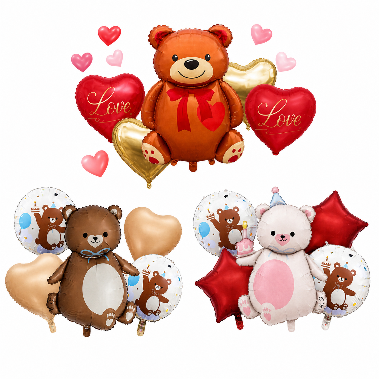 Set Globos Oso 5pcs