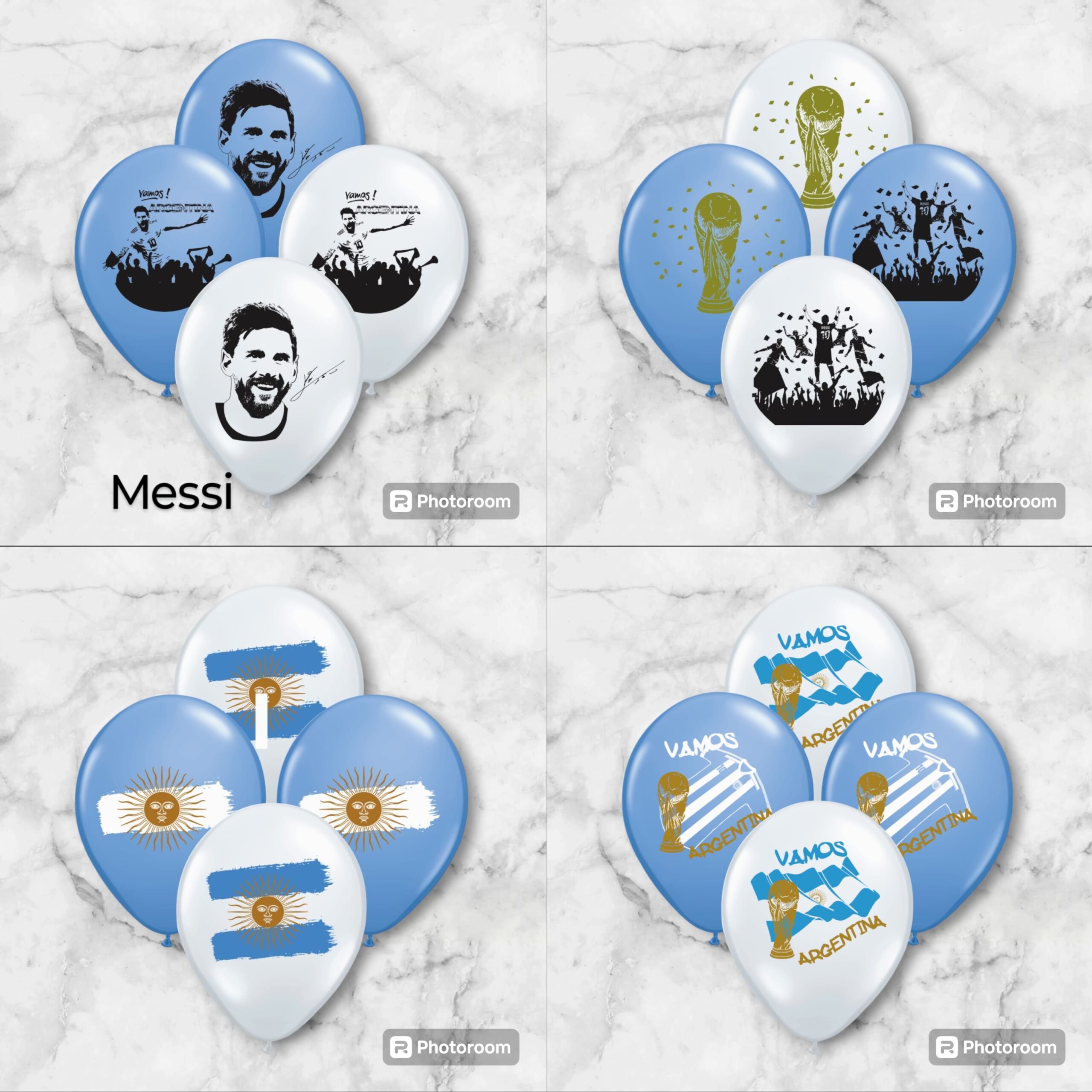globo argentina*10unidad/ 12pulgada
