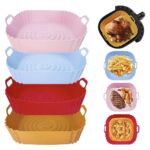 Molde Silicona Cuadrado 16cmFreidora De Aire Apto Horno Canasta Air Fryer