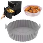 Molde Silicona redondo 16cm Freidora De Aire Apto Horno Canasta Air Fryer