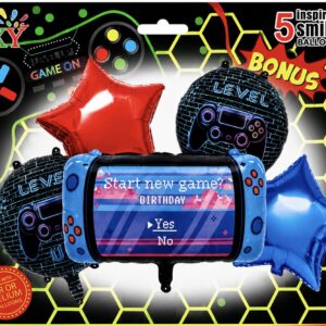 SET DE GLOBO JOYSTICK 5pcs