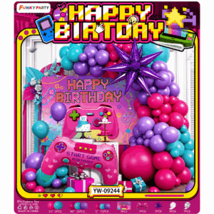 set de globo JOYSTICK rosa 57pcs (Como Se Muestra En La Foto)