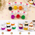 Pirotines Metalizados Para Cupcakes Muffins Papel Aluminizado *25uni