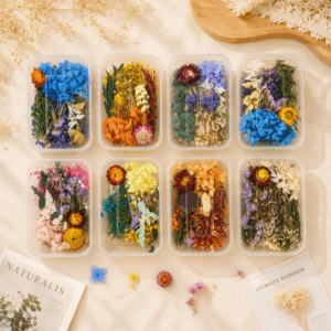 Kit de Flores Secas Naturales para Manualidades, Resina Epoxi, Velas y Decoración DIY