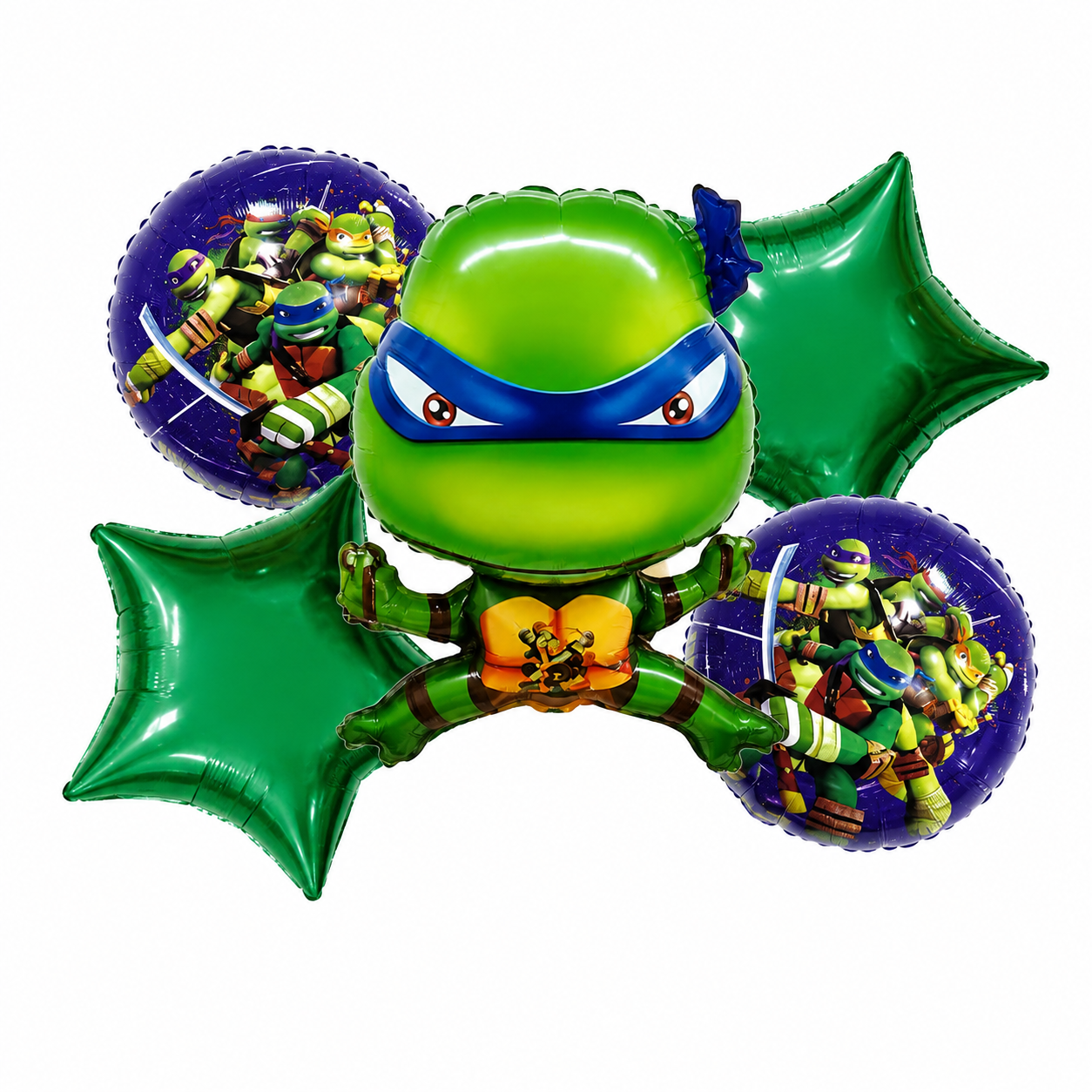 SET DE GLOBO LAS TORTUGAS NINJA 5pcs