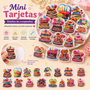 tarjeta para bolsa regalo torta feliz cumple*96uni