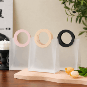 Bolsa De Regalo PVC Transparente Con Asa Redonda Reutilizable Premium x10uni（23*11*27cm）