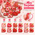 tarjeta para bolsa regalo corazon*96uni