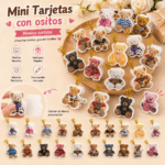 tarjeta para bolsa regalo OSO *96uni