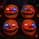 Máscara Calabaza Halloween Con Ojos LED Rojo Y Azul /con pila