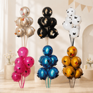 Globos con Mariposas – Set x6 Globos + 6 Mariposas Decorativas
