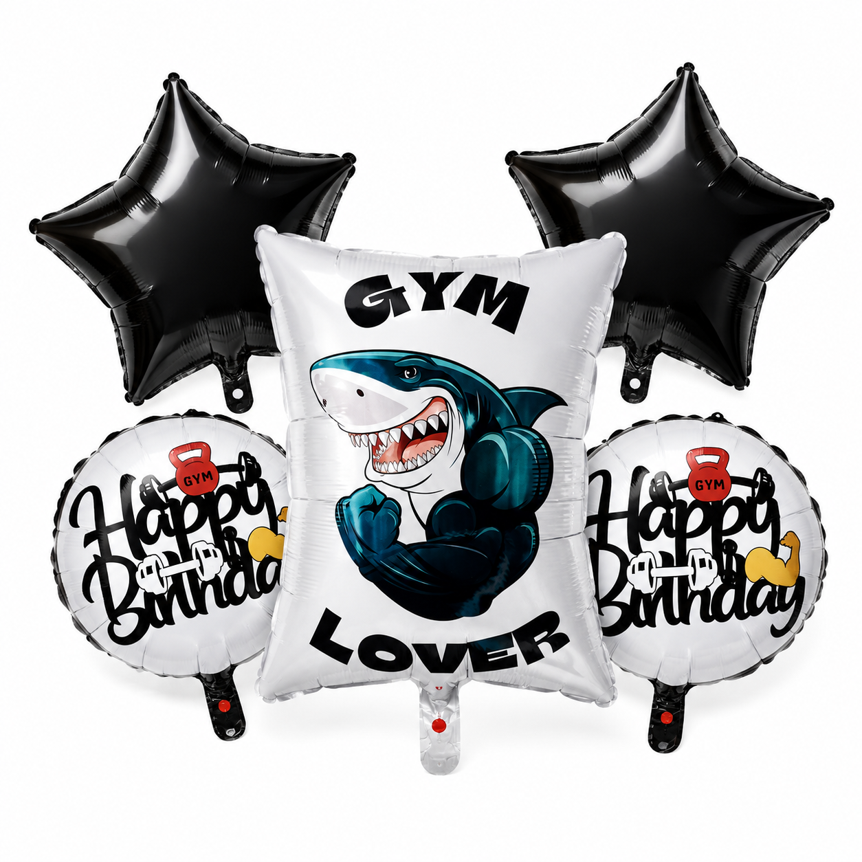 Set de globo tiburon GyM 5pcs