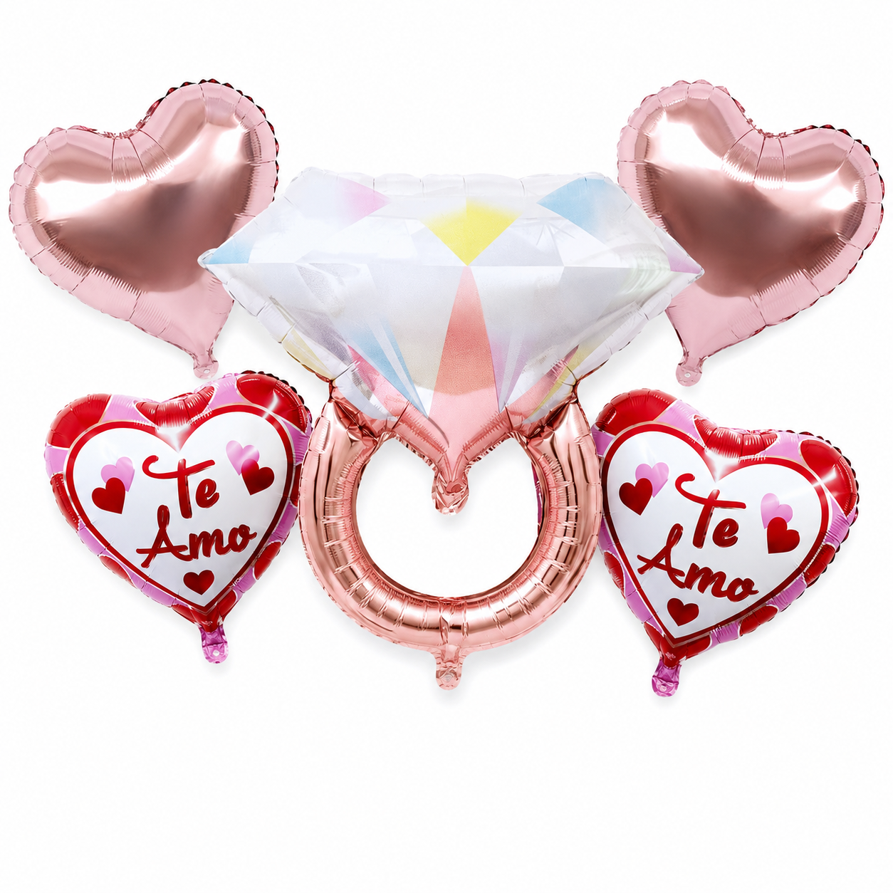 Set de globo anillo te amo 5pcs