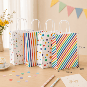 Bolsa De Regalo Papel Estampada por 12uni / 16x22x8CM