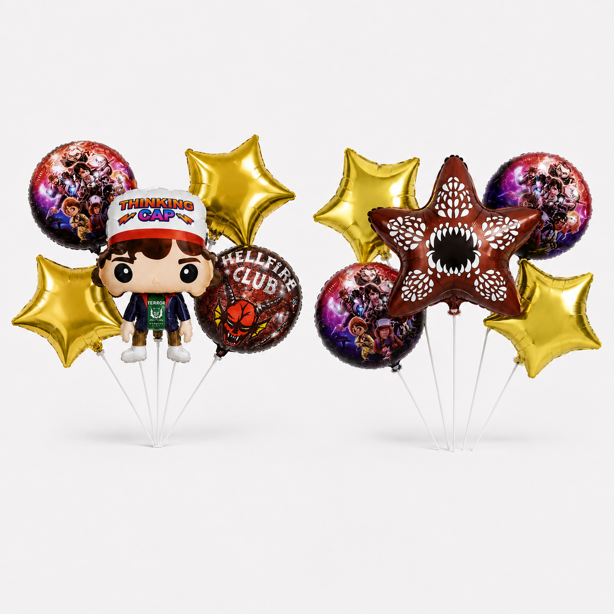 Set de Globos Metalizados Stranger Things 5pcs
