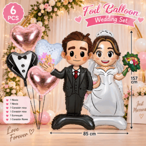 SET DE GLOBOS PARA BODA – 6 PIEZAS