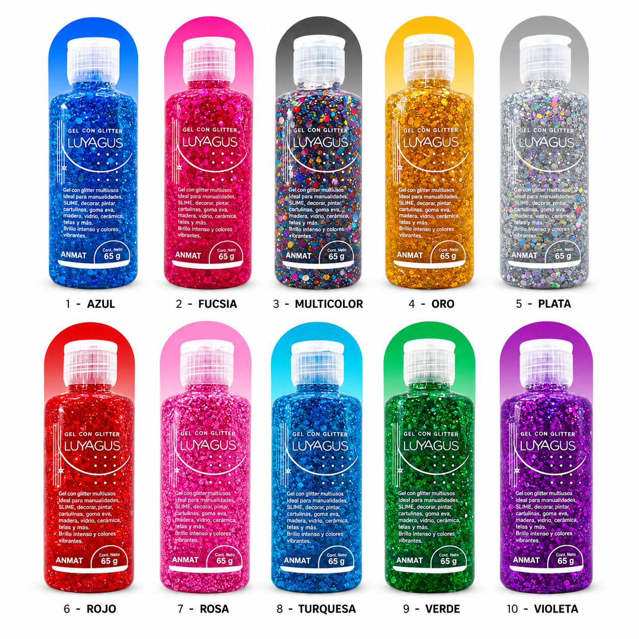 Gel con glitter 65g