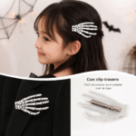 Set manos esqueleto x2  con aplique /  pack24unidad