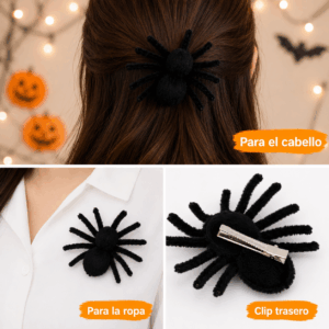 araña felpa con aplique /11*7cm /bolsa *12 uni