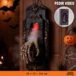 Timbre Sensorial Halloween Mano Esqueleto Con Niebla Y Luz Y sonido