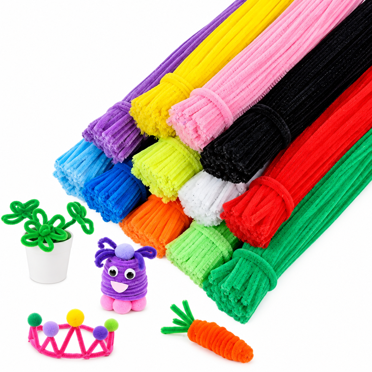 Limpiapipas Manualidades Artesanía X 30 Unidades Colores