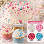 Perlas Comestibles Para Repostería Tamaños Surtidos 25 G